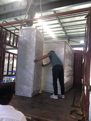 我公司中國石化巴陵分公司大功率整流成套項(xiàng)目裝車發(fā)貨